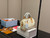 Braided white damier speedy 30 & 20