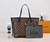 Brown and black reversible MM tote / HQM
