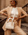 White Leather C D Bag