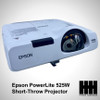 Epson PowerLite 525W 2800 ANSI 3LCD Short-Throw Projector HDMI