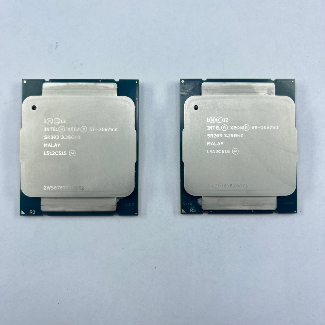 Pair of 2x Intel Xeon E5-2667 v3 @3.20GHz Processors