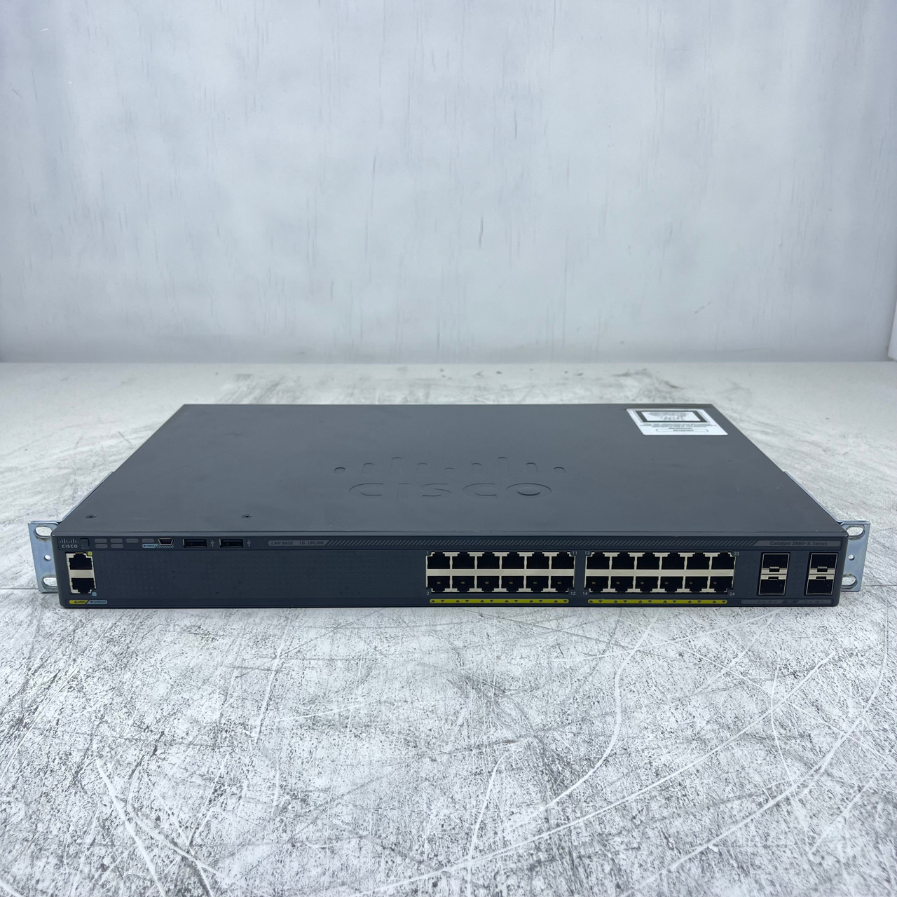 Cisco WS-C2960X-24TS-L V03 24 Port Gigabit Switch w/C2960X-Stack Module