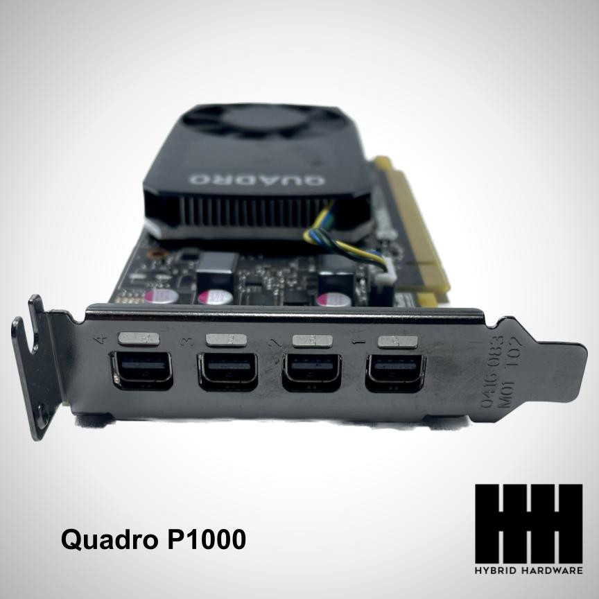 Nvidia Quadro P1000 4GB GDDR5 4x Mini DisplayPort 1.4 Low Profile ...