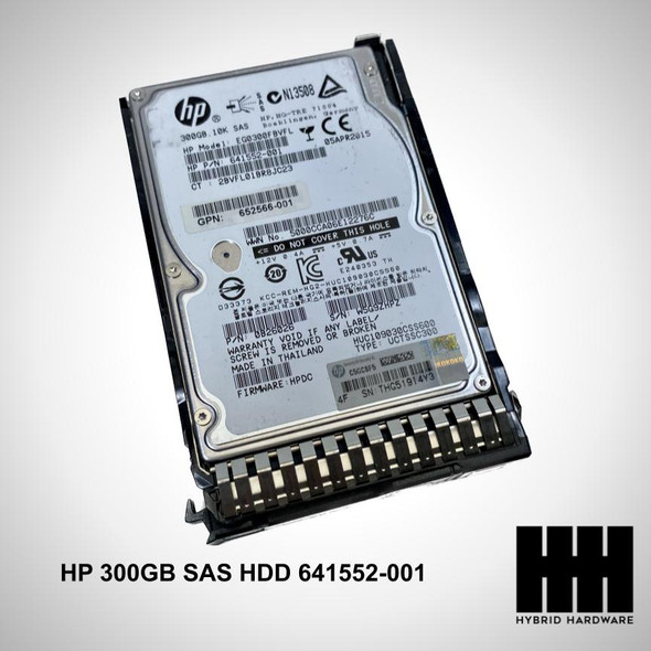 HP 300GB 6G 10K 2.5" SAS HDD 641552-001