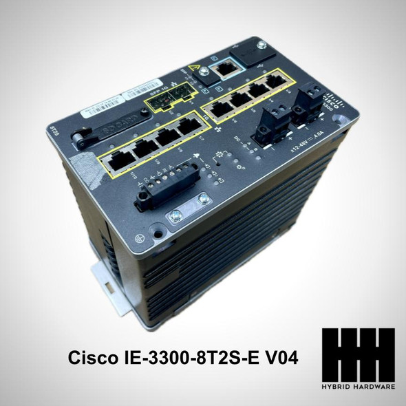 Cisco IE-3300-8T2S-E V04 - Unit as is, untested no cables or adapters