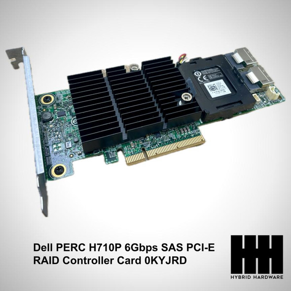 0KYJRD Dell PERC H710P 6Gbps SAS PCI-E RAID Controller Card 0KYJRD W/ 1x 070K80