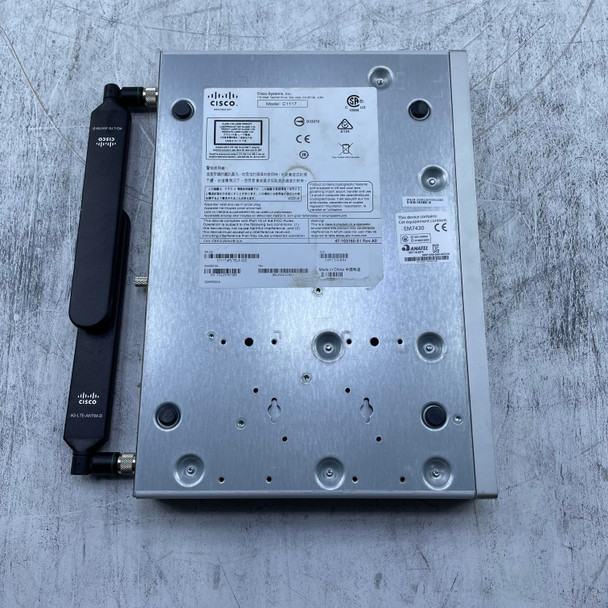 CISCO C1117-4PLTE 1100 series router 2x 4G antenna's 4x LAN GE Ports