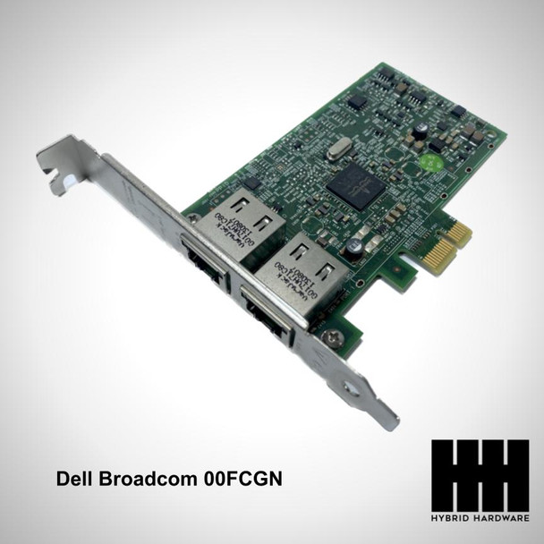 Dell Broadcom BCM95720A2003G Network Card 2x Gbe Port Pcie Dp/N 00FCGN 0FCGN