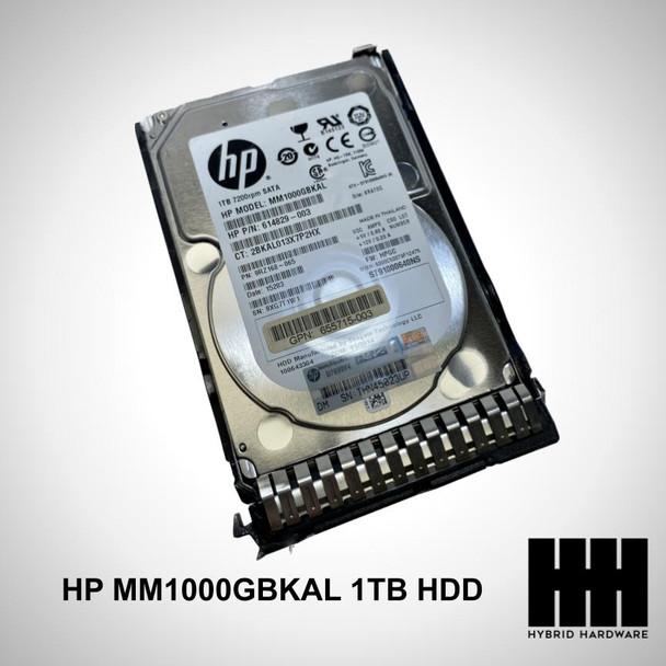 HP MM1000GBKAL 614829-003 1TB 7.2K 2.5" SAS Hard Drive