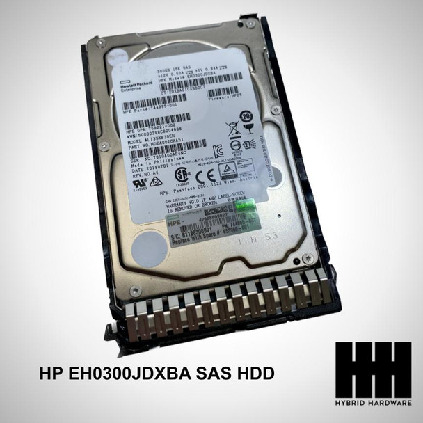HP EH0300JDXBA 744995-001 HPE 300GB SAS 12G 15K SAS HDD