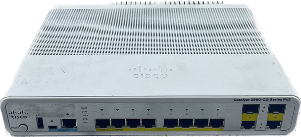 Cisco WS-C3560CG-8PC-S V03 8 Port Catalyst 3560-CG Series PoE Ethernet Switch