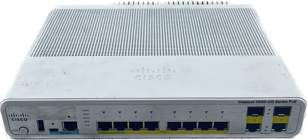Cisco WS-C3560C-8PC-S V01 8 Port Catalyst 3560-CG Series PoE Ethernet Switch