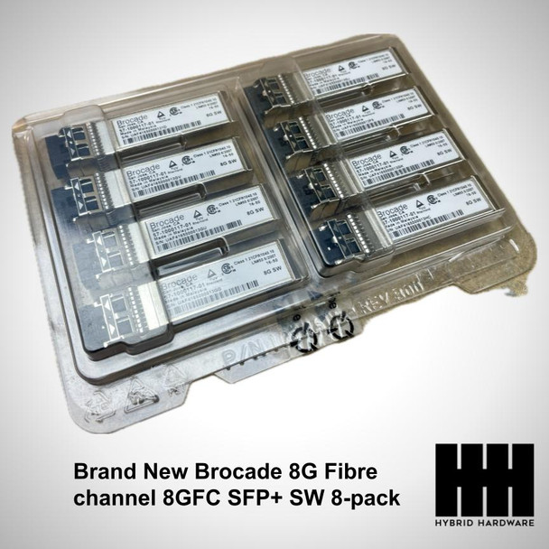 Brand New Brocade 8G Fibre channel 8GFC SFP+ SW 8-pack Modules 57-1000117-01