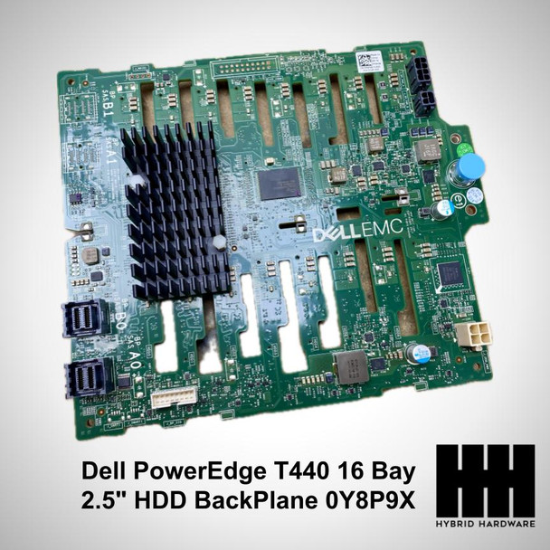 Dell PowerEdge T440 16 Bay 2.5:" SAS HDD BackPlane 0Y8P9X