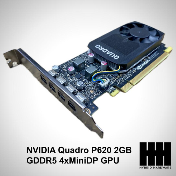 NVIDIA Quadro P620 2GB GDDR5 4xMini DisplayPort Full Height PCIe Graphics Card