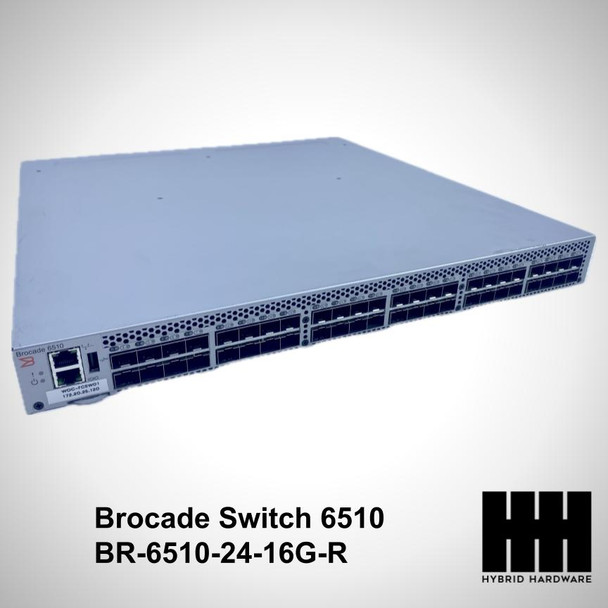 Brocade BR-6510-24-16G-R Switch 6510 24/48 Active FC Ports 80-1005267-06