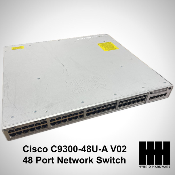 Cisco C9300-48U-A V02 48 Port Network Switch+ C9300-NM-8X MODULE