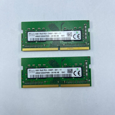 Lot of 2x SK Hynix 8GB 1Rx8 PC4 2400T SA1-11 SO-DIMM DDR4 RAM