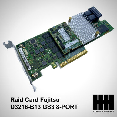 Raid Controller Card Fujitsu D3216-B13 GS3 8-PORT SAS 12GBPS Raid 2GB Pcie  + BBU - HYBRID HARDWARE