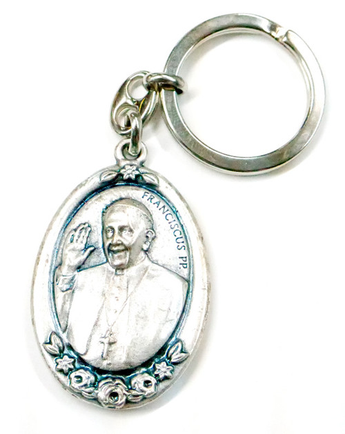 LLAVERO DEL PAPA FRANCISCO Metálico