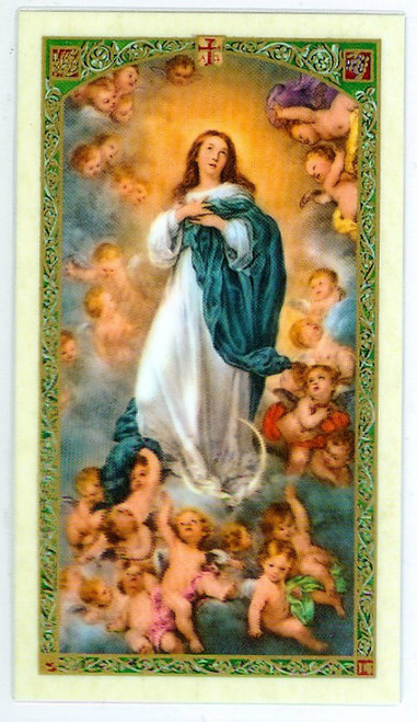 ESTAMPA DE LA INMACULADA CONCEPCIÓN (Plastificado - Español)