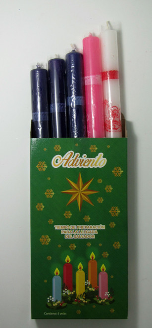 VELAS DE ADVIENTO C/5PZ