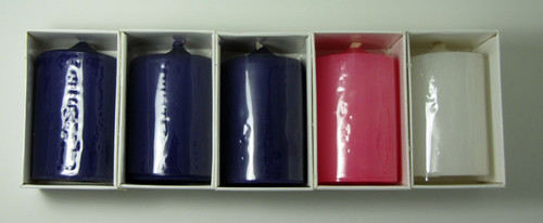 JUEGO DE VELAS DE ADVIENTO 2'' X 3''