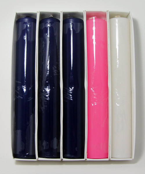 JUEGO DE VELAS DE ADVIENTO 1'' X 7''