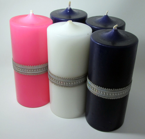 VELONES DE ADVIENTO 3.5'' X 8''