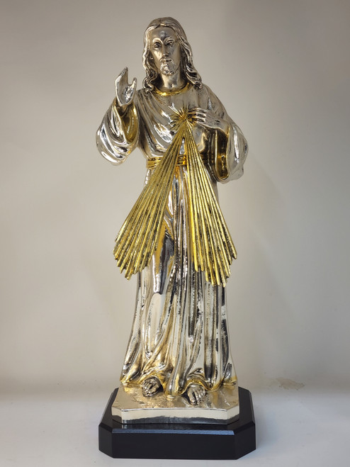 ESTATUA DIVINA MISERICORDIA ARGENTO