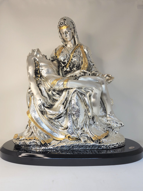 ESTATUA LA PIETA ARGENTO