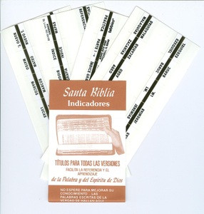 SANTA BIBLIA INDICADORES (INDEX TABS) SPANISH