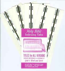 HOLY BIBLE INDEXING TABS (INDEX TABS) ENGLISH