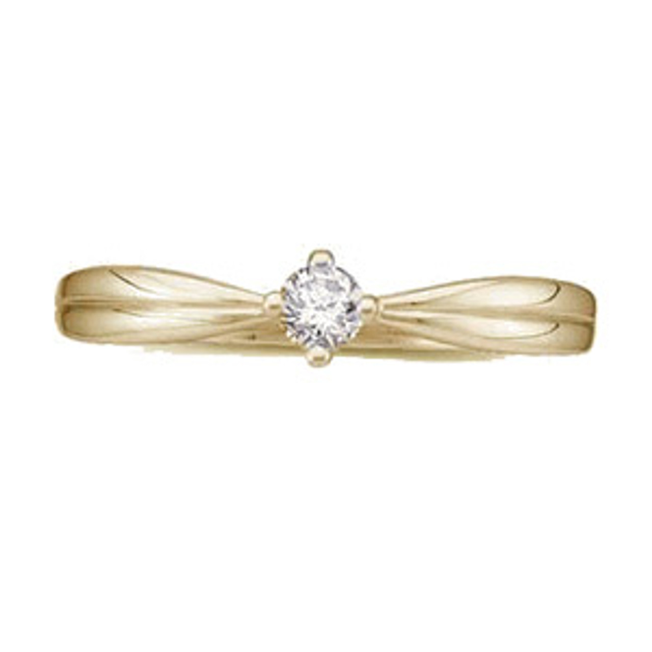 yellow gold promise rings