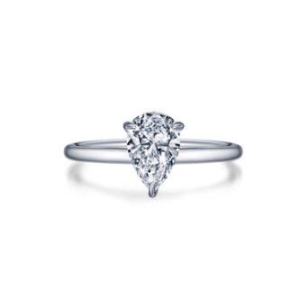 Pear Solitaire Engagement Ring (R0496CLP07)
