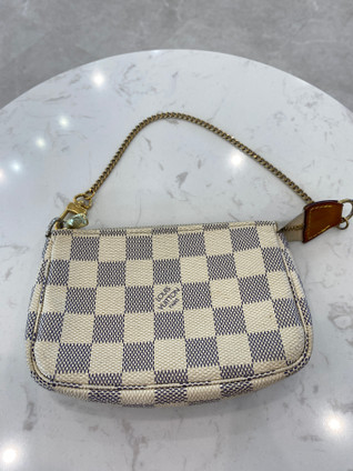 Authentic, Pre-Owned Louis Vuitton Mini Pochette with Chain
