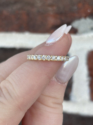.50cttw Lab Grown Diamond Band- 14KY
