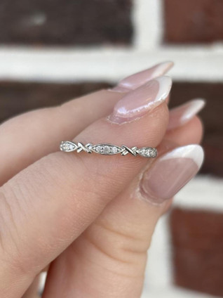 1/20cttw Diamond Stackable Band- 10KW