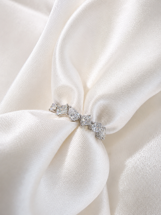 .91cttw Multi-Shape Diamond Band- 14KW