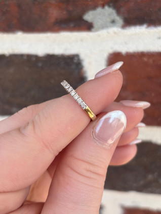 .25cttw Round Prong Set Diamond Band- 14KY