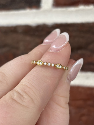 .15cttw Diamond Stackable Band- 14KY