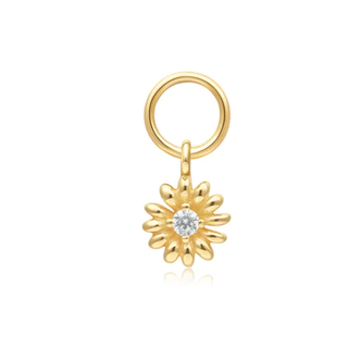 Gold Daisy Earring Charm (EC055-06G)
