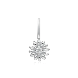 Silver Daisy Necklace/Bracelet Charm (NC055-11H)