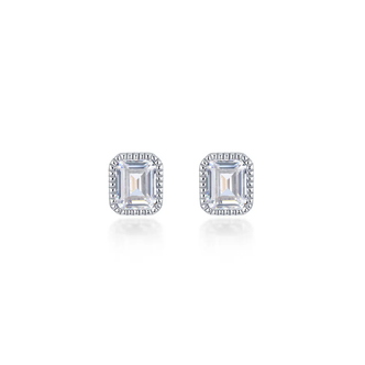April Birthstone Solitaire Stud Earrings (BE008DAP00)