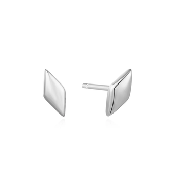 Silver Sparkle Stud Earrings (E061-02H)