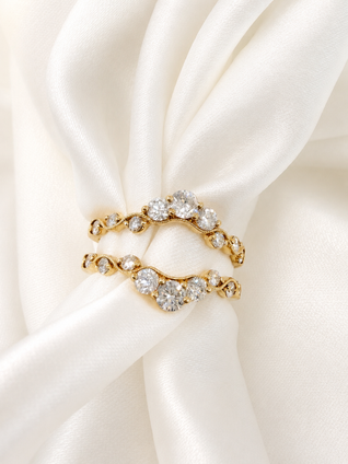 1.00cttw Diamond Ring Guard- 14KY