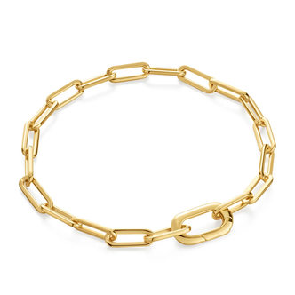 Gold Linked Chunky Bracelet ( B060-02G )
