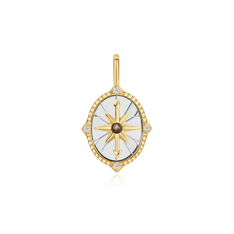 Two Tone Star Disc Charm (NC060-20T)