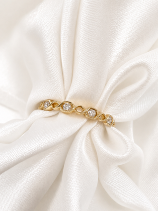.17cttw Stackable Diamond Band- 14KY