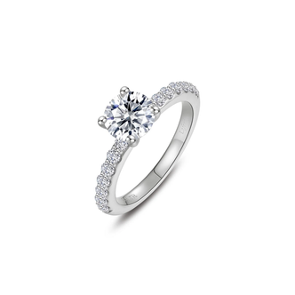 1.70cttw Lassairre Round Angel Engagement Ring